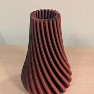 dekorvase – Rød & Svart PLA Matte