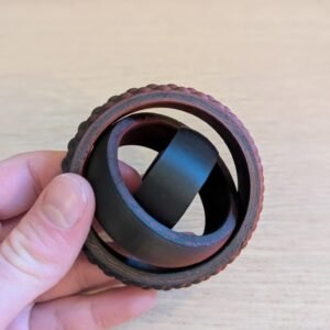 Infinity Gyro Ring – Roterende Fidgetring i Dobbelramme