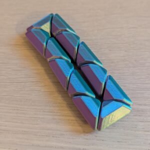 Modulær Fidget Kubestav – Silk Iridescent Edition