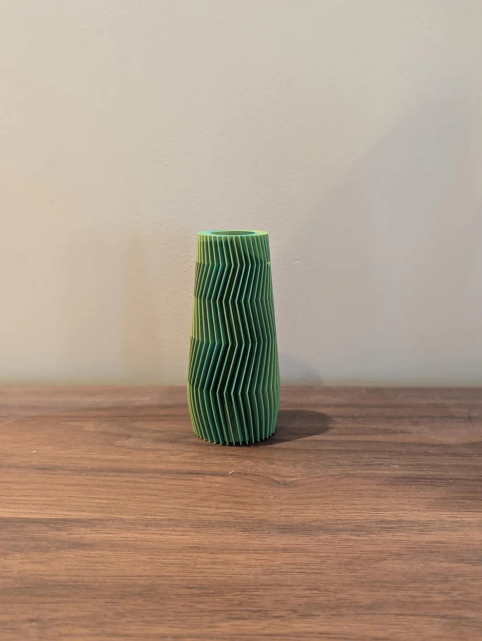 Mini vase i PLA – matt gul & lyseblå - Bilde 2