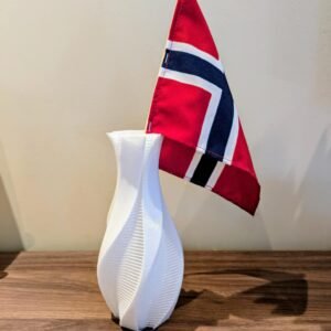 Spiralformet 3D-printet designvase