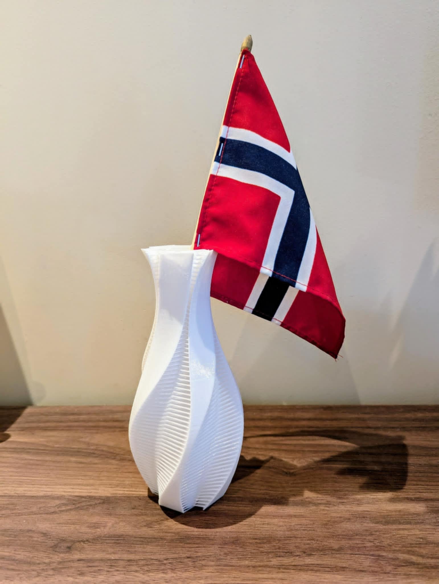 Spiralformet 3D-printet designvase