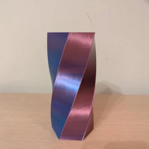 Twist Vase i PLA Silk – Fargerik og Moderne